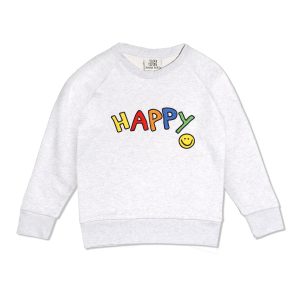 Junior Rags Happy embroidered sweater