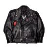 Junior Rags x The Rolling Stones real leather embroidered jacket it's only Rock n Roll