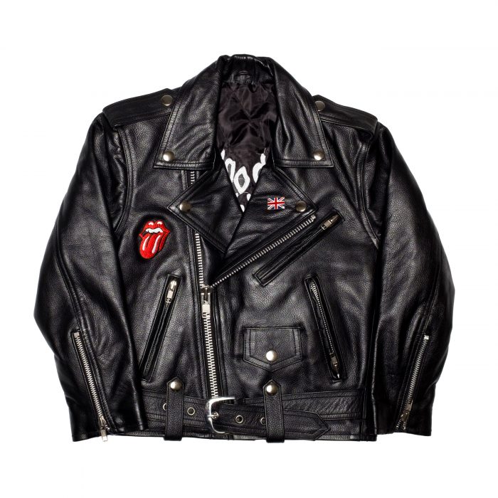 THE ROLLING STONES LIMITED EDITION LEATHER EMBROIDERED JACKET - Junior Rags
