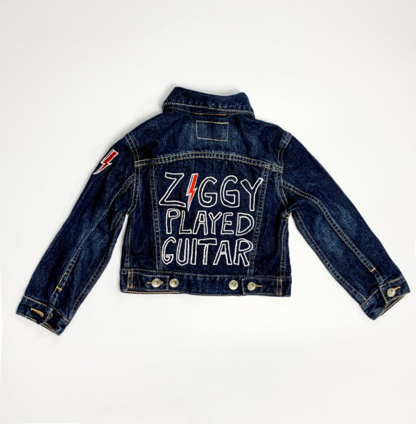 Junior Rags David Bowie Ziggy Played Guitar vintage denim jacket